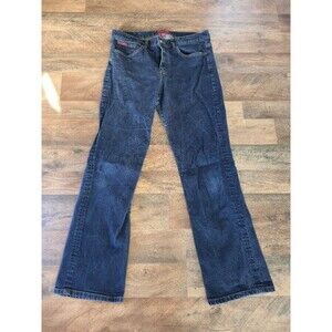 Chaps Size 12 Women's Jeans Straight Leg Dark Blue 28" Inseam